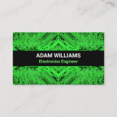 プリント基板(PCB)のモダン緑 名刺 (正面)