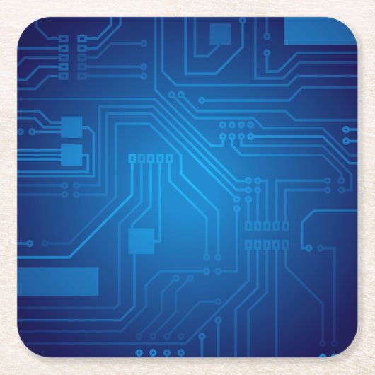 プリント基板(PCB) スクエアペーパーコースター (正面)