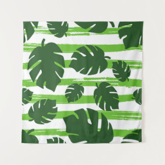 プリント夏のエキゾチックなジャングル植物トロピカルパームlea タペストリー