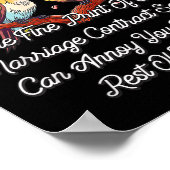 プリント契約結婚のおもしろい ポスター (角)