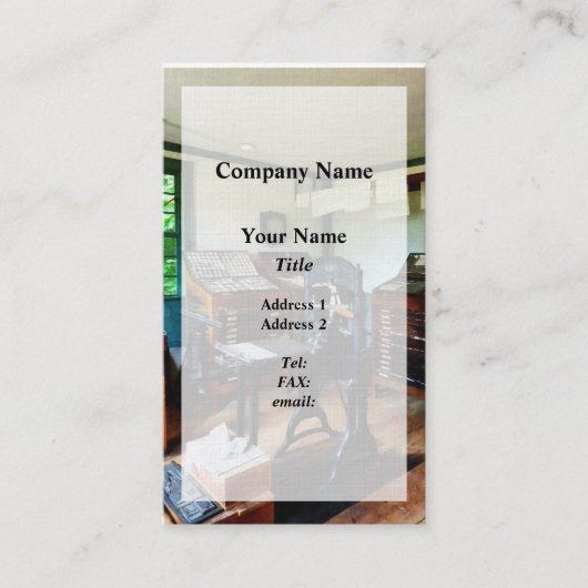 プリント店 名刺 (正面)