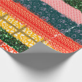 プリント数々のクリスマス ラッピングペーパー (角)