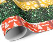 プリント数々のクリスマス ラッピングペーパー (ロールコーナー)