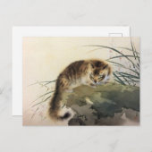 プリント日本のキャットバイザウォーター ポストカード (正面/裏面)