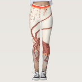 プリント日本の印刷ロブスターレギンス レギンス (正面)