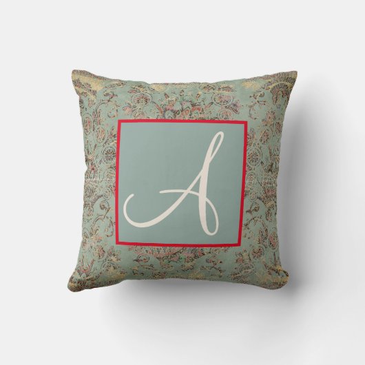 プリント枕木綿日本ののバンニと月 クッション (裏面)