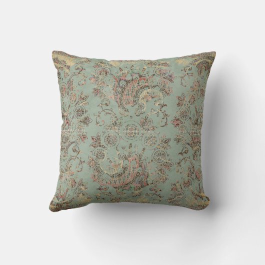 プリント枕木綿日本ののバンニと月 クッション (裏面)