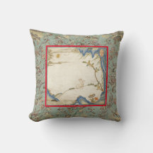 プリント枕木綿日本ののバンニと月