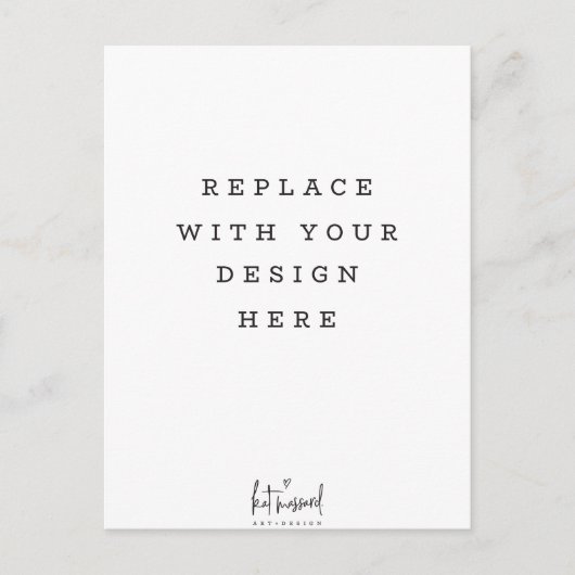 プリント注文の縦の高いポートレート ポストカード (正面)