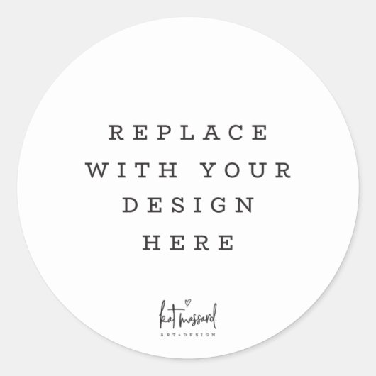 プリント注文エンベロープパーティー好意シールサークルスポット ラウンドシール (正面)