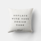 プリント注文エンベロープパーティー好意シールスクエア クッション (裏面)