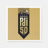 プリント注文グレトゲン – PDI 50周年記念 スタンダードカクテルナプキン (正面)