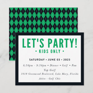 プリント注文サリ – Dylan Letsパーティーキッズ 招待状