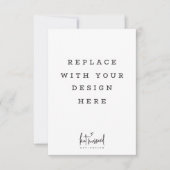 プリント注文3.5 x 5インチポートレート垂直カード 招待状 (正面)