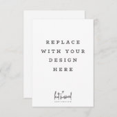 プリント注文3.5 x 5インチポートレート垂直カード 招待状 (正面/裏面)