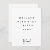 プリント注文4.25 x 5.5インチ高さ垂直カード 招待状 (正面/裏面)