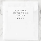 プリント注文4.5 x 2.7封筒パーティー長方形 長方形シール (バッグ)