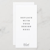 プリント注文4 x 8インチポートレート縦型トールカード サンキューカード (正面/裏面)