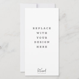 プリント注文4 x 8インチポートレート縦型トールカード サンキューカード