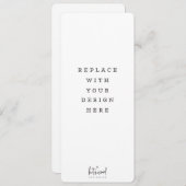 プリント注文4 x 9.25インチカード背の高いメニュー 招待状 (正面/裏面)