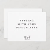 プリント注文5.5 x 4.25インチ長い水平カード 招待状 (正面/裏面)