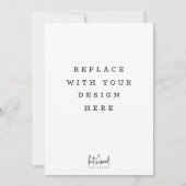 プリント注文5 x 7インチ垂直ポートレートカード 招待状 (正面)