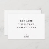 プリント注文5x3.5インチlanscape水平カード 招待状 (正面/裏面)