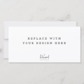 プリント注文8 x 4インチランドスケープ幅カード サンキューカード (正面)