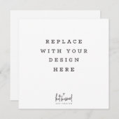 プリント注文 5.25 x 5.25インチの角丸カード 招待状 (正面/裏面)