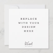 プリント注文 5.25 x 5.25インチの角丸カード 招待状 (正面)