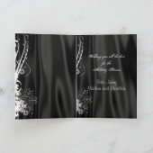 プリント済みクリスマスツリーカード シーズンカード (内部)