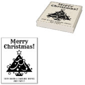 プリント独自のクリスマスカード ラバースタンプ (押印)