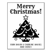 プリント独自のクリスマスカード ラバースタンプ (インプリント)