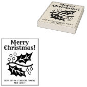 プリント独自のクリスマスカード ラバースタンプ (押印)