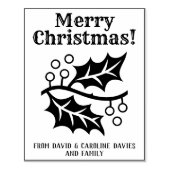 プリント独自のクリスマスカード ラバースタンプ (インプリント)