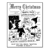 プリント独自のクリスマスカード ラバースタンプ (インプリント)