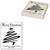 プリント独自のクリスマスカード ラバースタンプ (押印)