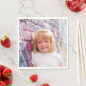 プリント独自の写真アップロード写真パーティー紙 スタンダードランチョンナプキン (インサイチュ)