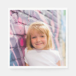 プリント独自の写真アップロード写真パーティー紙 スタンダードランチョンナプキン