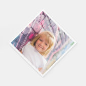 プリント独自の写真アップロード写真パーティー紙 スタンダードランチョンナプキン (角)