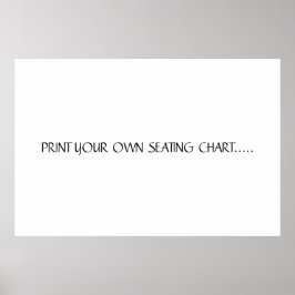 プリント独自の座席表 ポスター