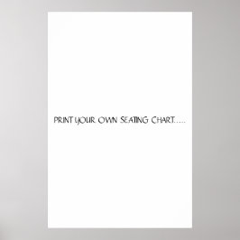 プリント独自の座席表 ポスター