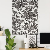 プリント生地 ポスター (ホームオフィス)