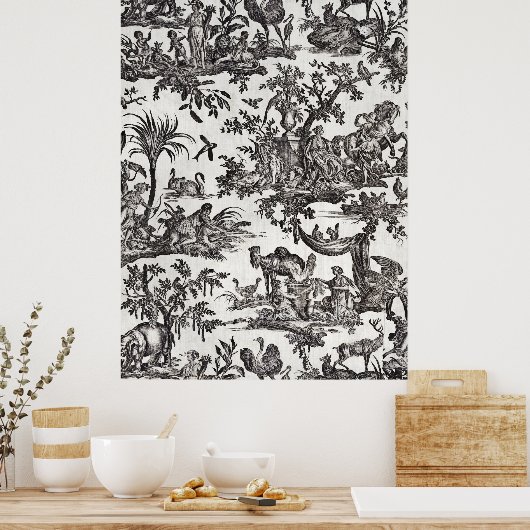 プリント生地 ポスター (キッチン)