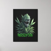 プリント用の雑草クール植物デザイン キャンバスプリント (正面)