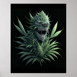 プリント用の雑草クール植物デザイン ポスター