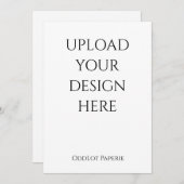 プリント用の顧客アップロードテンプレート 招待状 (正面/裏面)