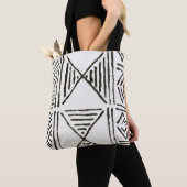 プリント白泥布トートバッグ トートバッグ (クローズアップ)