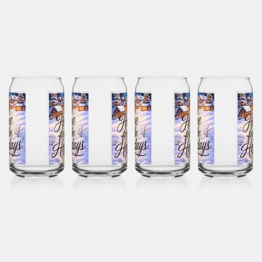 プリント缶グラス ドリンクウェア セット ガラス缶 (右)