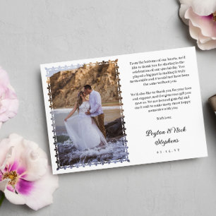 プリント華美フレ結婚ームの写真 サンキューカード